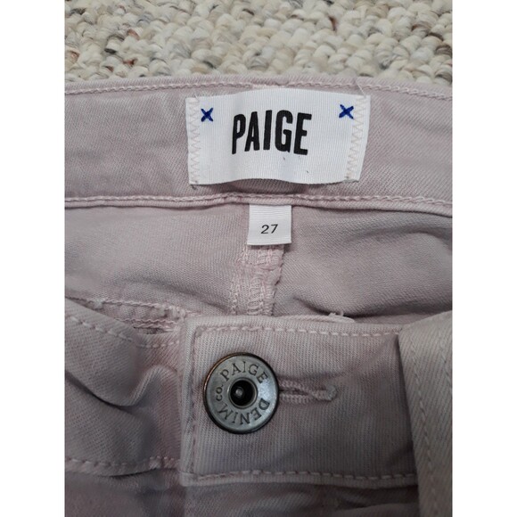 27 Paige Verdugo Crop Raw Hem Vintage Lavender Blooms Cottage Core - Picture 10 of 10